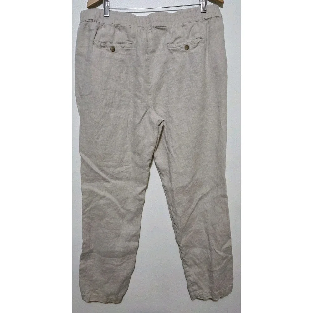 Panama Jack Mens Chino Linen‎ Pants Beige XL Lightweight Beach Coastal Nautical